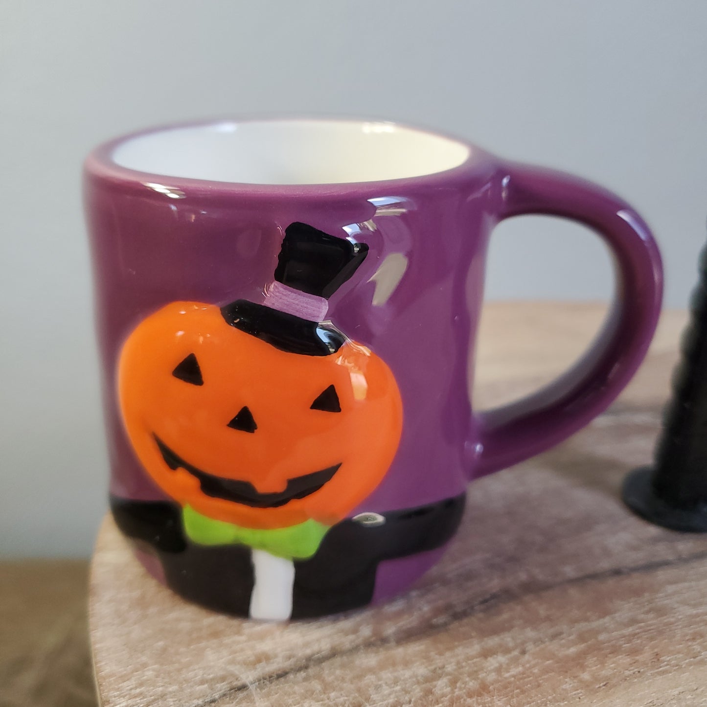 Halloween Mini Mugs- Black Cat, Skeleton, Vampire, and Pumpkin
