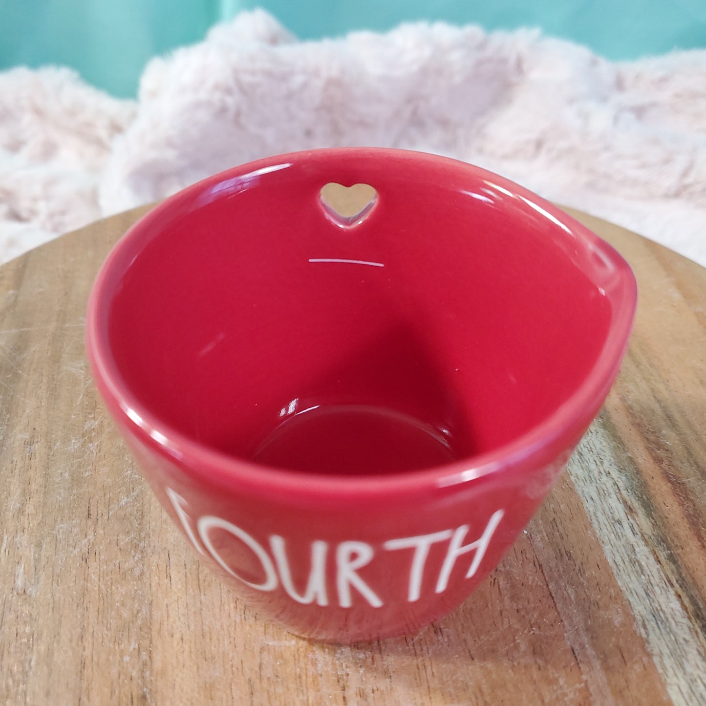Rae Dunn Valentine's Day Red Ceramic Measuring Cups - Set of 4