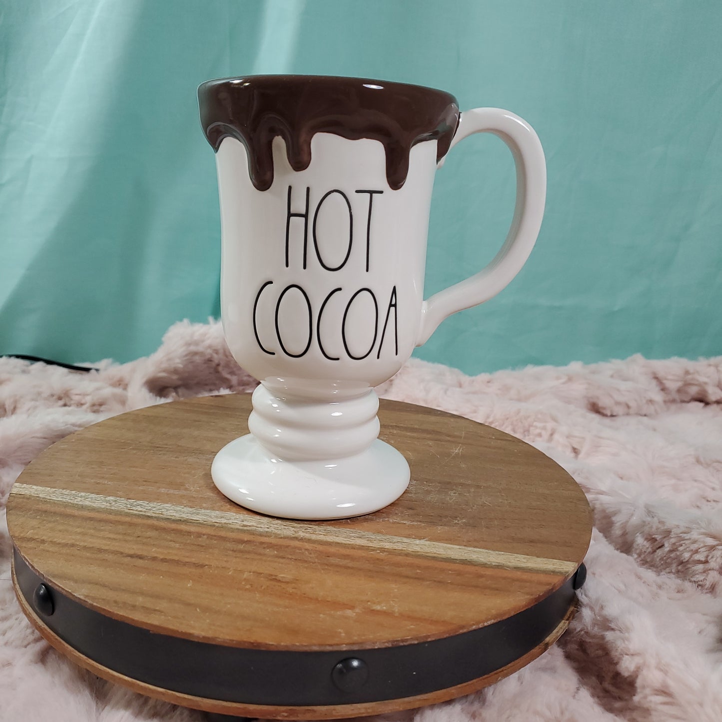 Rae Dunn "HOT COCOA" Ceramic Irish Cream Style Mug - New Release