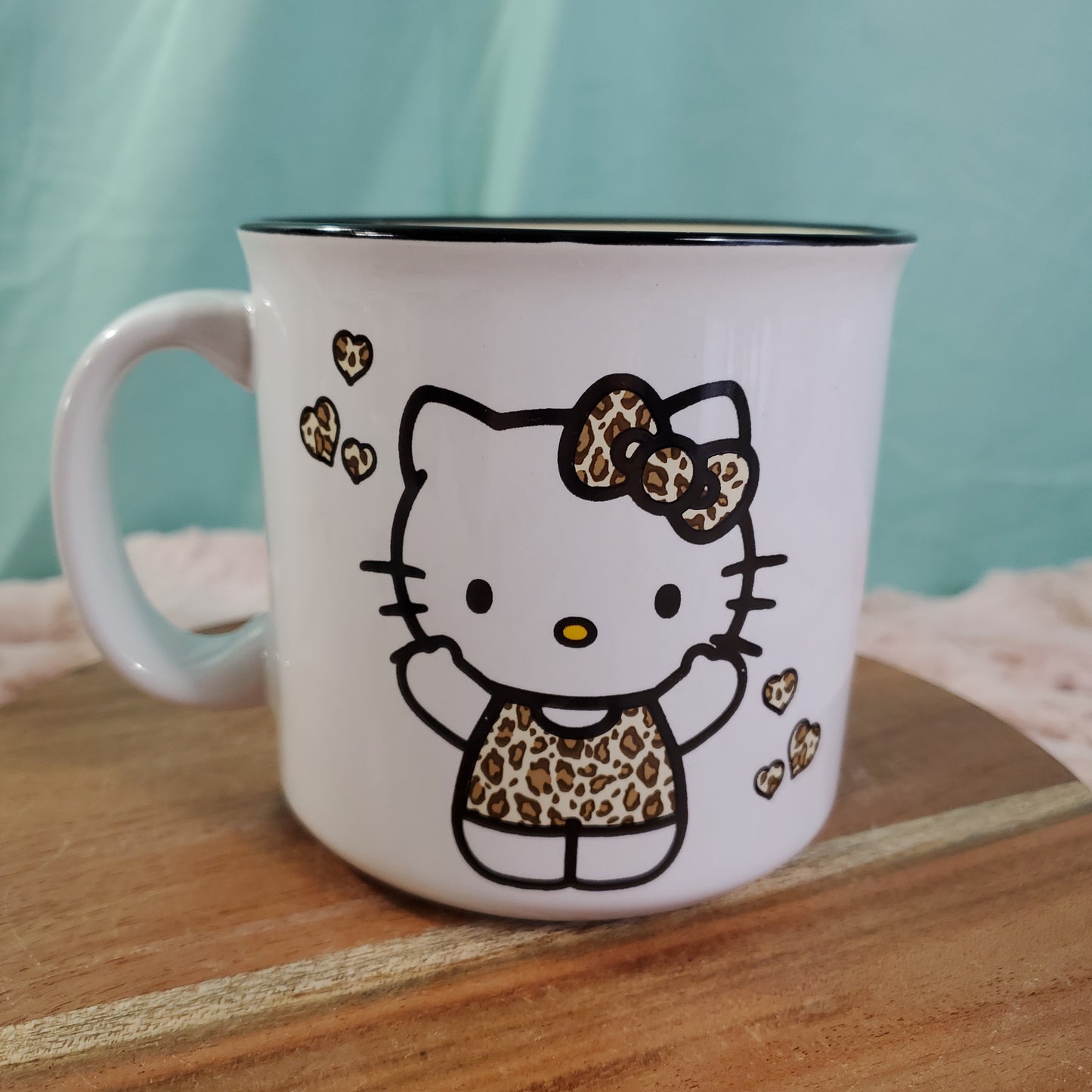 Hello Kitty Leopard Print Campfire Style Mug - 20oz