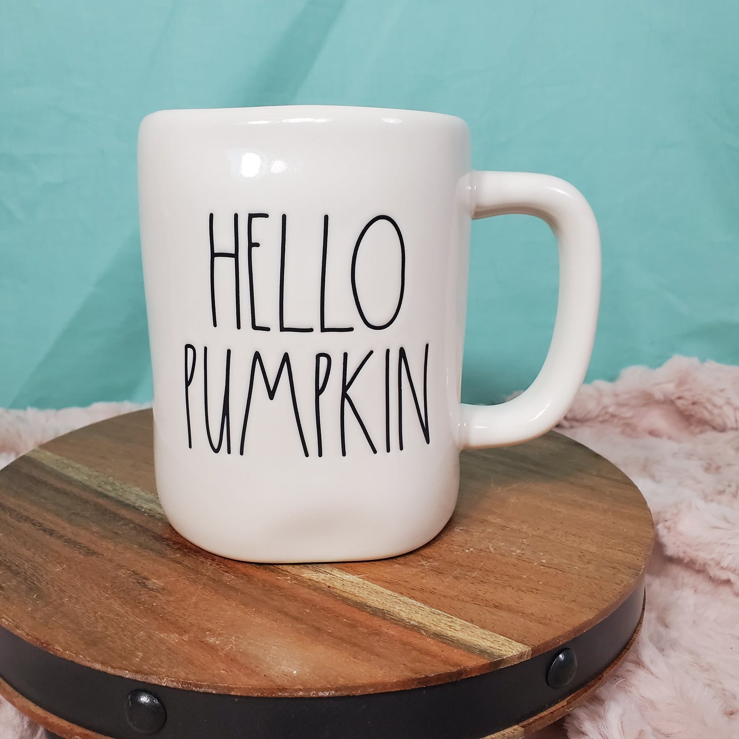 Rae Dunn 'Hello Pumpkin' Mug - Stem print Pumpkin