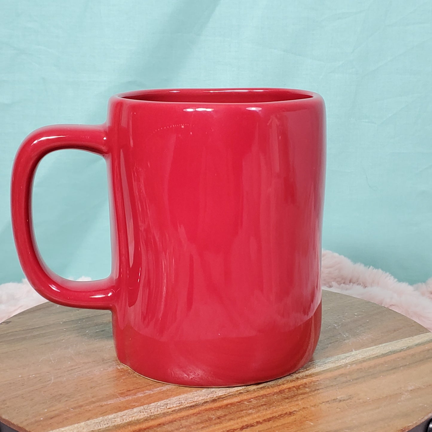 Rae Dunn 'Merry Christmas' Cursive Coffee Mug - Glossy Red