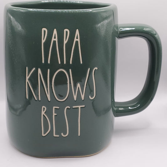 Rae Dunn Papa Knows Best Mug